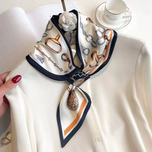 Black Snaffle Bit Loop Scarf