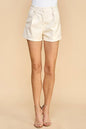 Pleated Detail Shorts PU