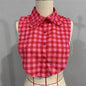 Detachable Shirt Collar With Colorful Lace