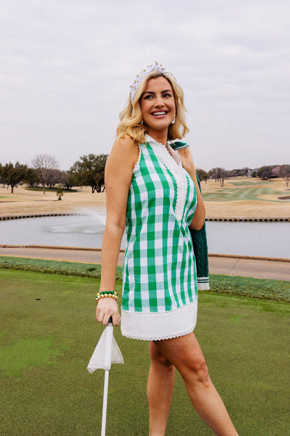 Kelly Green gingham Fairway dress