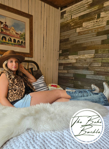 Cheetah Faux Fur Vest