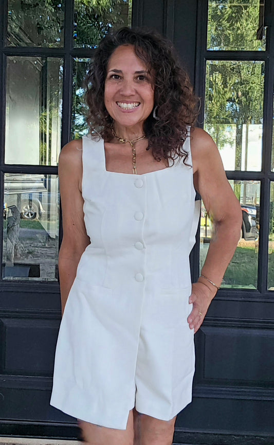 Bow Back Romper