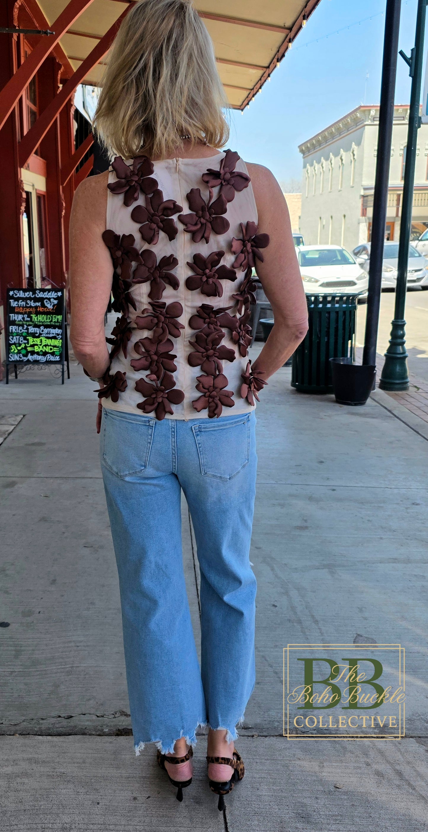 Floral Mesh Sleeveless Vest for Summer Style