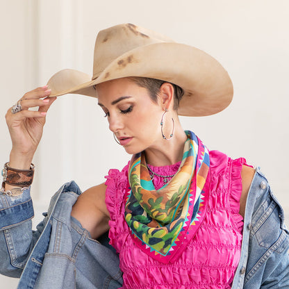Paint By Numbers Silk Scarf