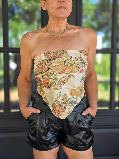 Faux Leather Shorts