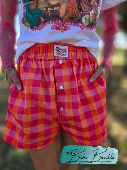 Howdy Hanny Checkered Boxer Shorts