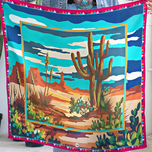 Paint By Numbers Silk Scarf